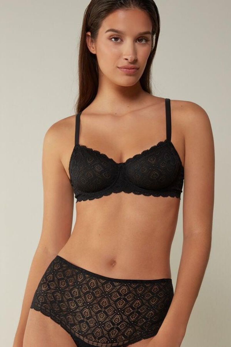 Intimissimi Daniela Balconette in Lace Ženske Grudnjaci Crne | HR 1592ORX