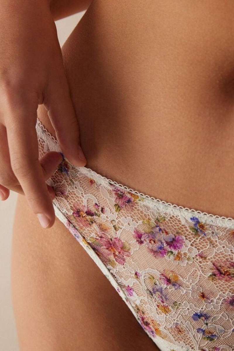 Intimissimi Dreaming of Spring Brazilian Ženske Gaćice Bijele | HR 2464KIO