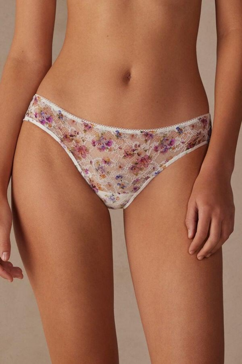 Intimissimi Dreaming of Spring Brazilian Ženske Gaćice Bijele | HR 2464KIO