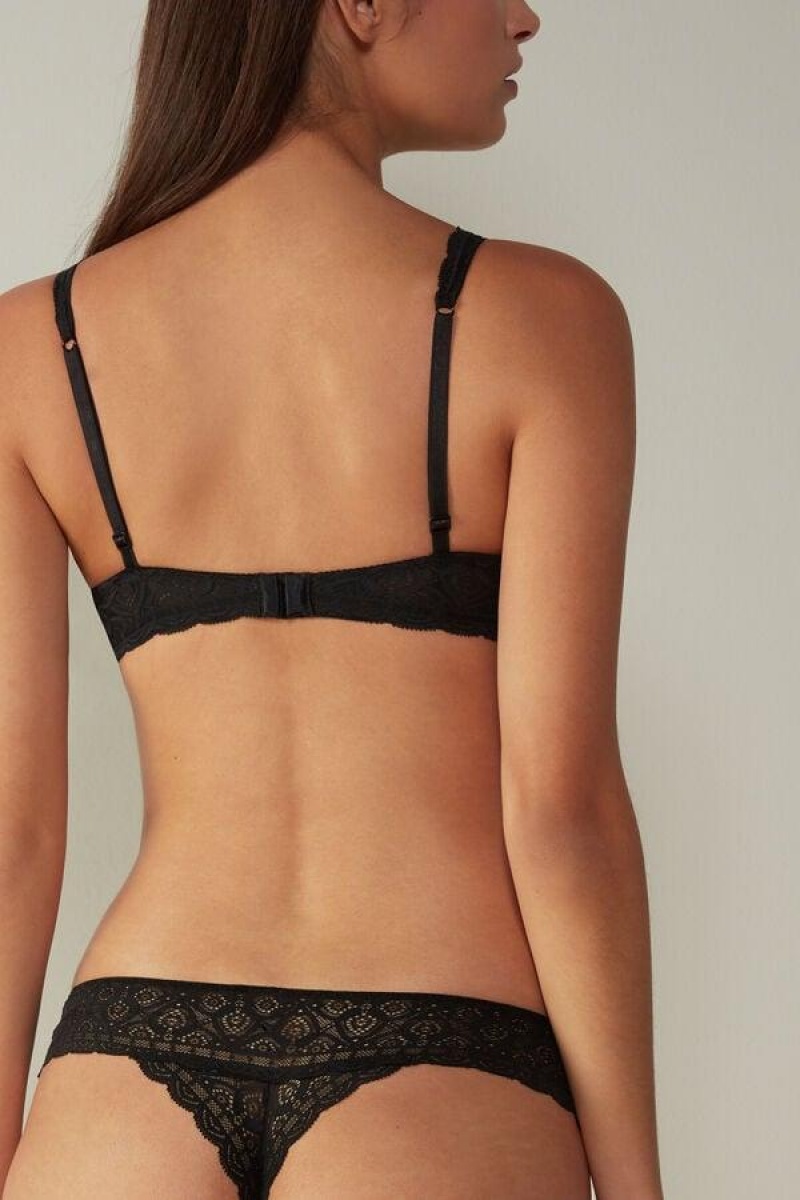 Intimissimi Elena Balconette in Lace Ženske Grudnjaci Crne | HR 1247WYF