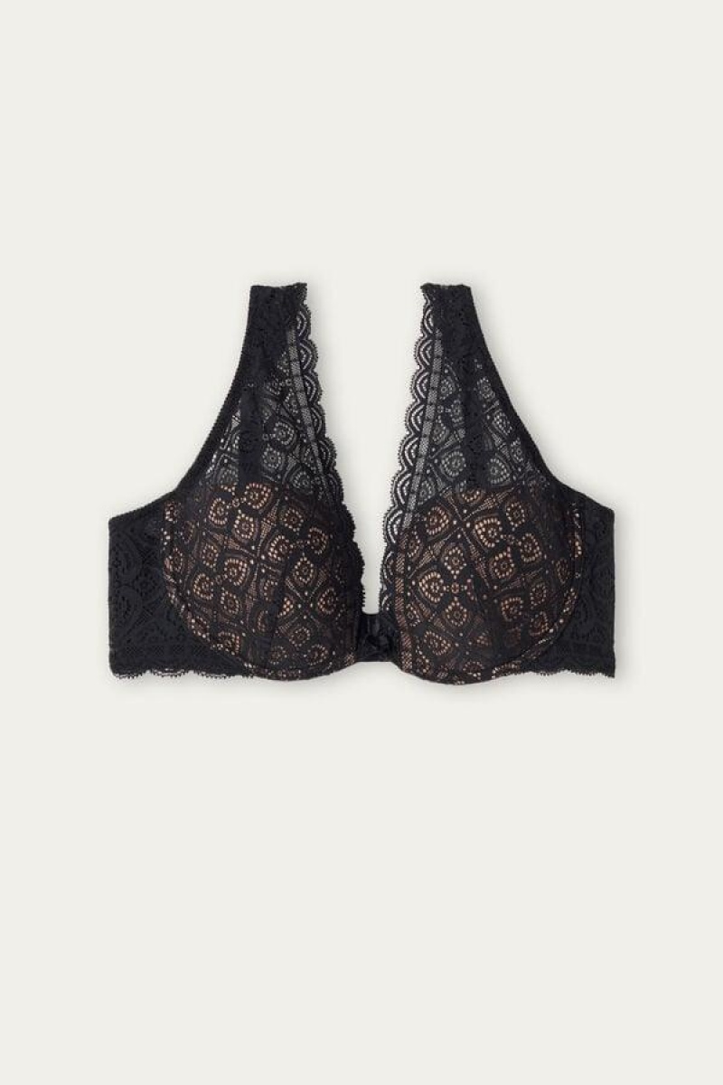 Intimissimi Elena Balconette in Lace Ženske Grudnjaci Crne | HR 1247WYF