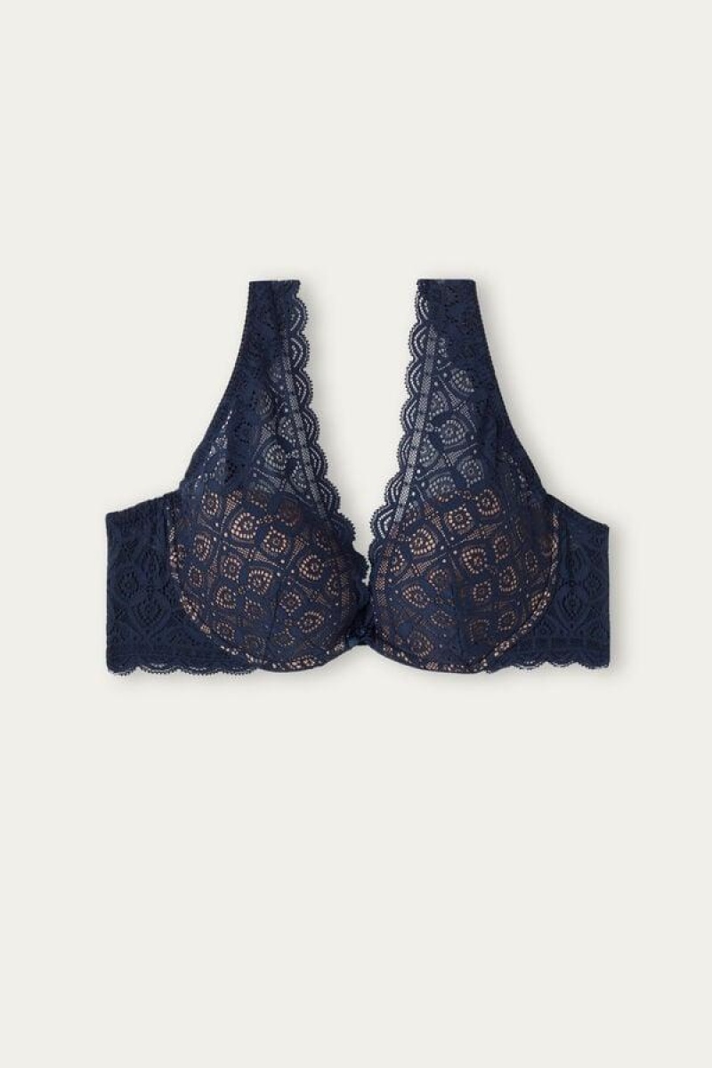 Intimissimi Elena Balconette in Lace Ženske Grudnjaci Plave | HR 1248EXG