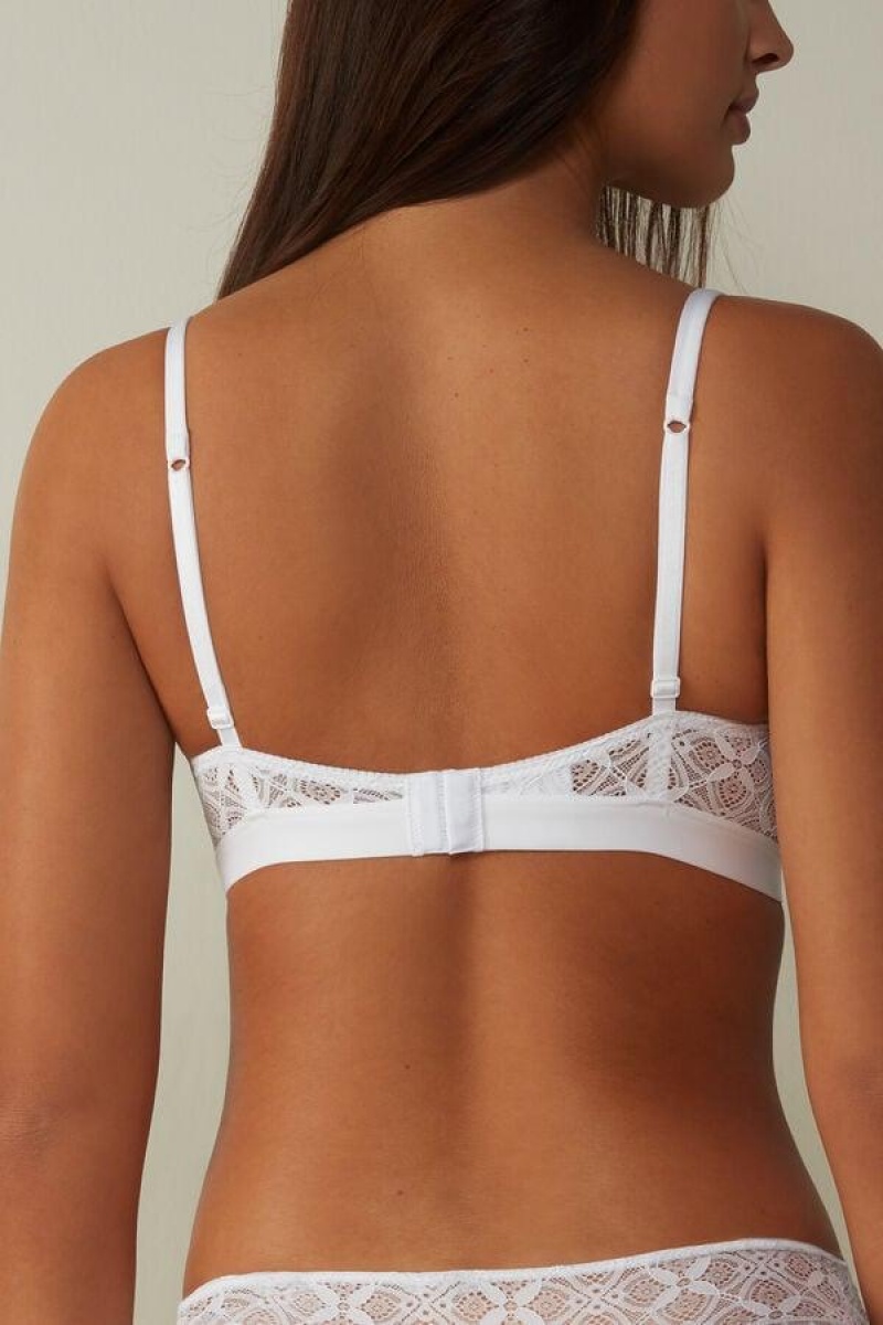 Intimissimi Emma Triangle in Lace Ženske Grudnjaci Bijele | HR 1171RWH