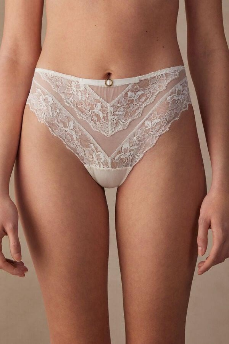 Intimissimi Fearless Femininity Hipster Brazilian Ženske Gaćice Bijele | HR 2304LHT