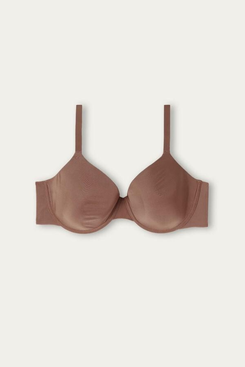 Intimissimi Francesca Ultralight Microfiber Balconette Ženske Grudnjaci Tamno Bež | HR 1600JJE