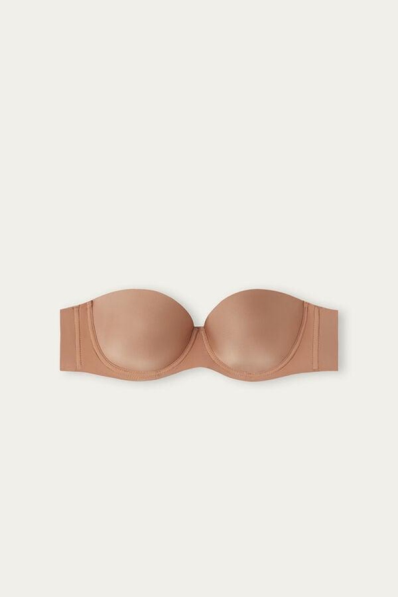 Intimissimi Giada Microfiber Bandeau Ženske Grudnjaci Bež | HR 1219MAS