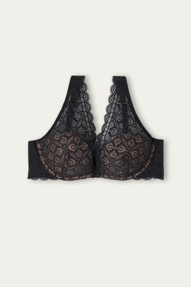 Intimissimi Giorgia Balconette in Lace Ženske Grudnjaci Crne | HR 1249RWH