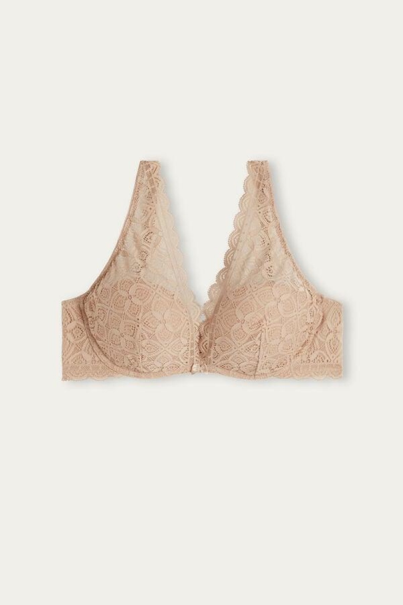 Intimissimi Giorgia Balconette in Lace Ženske Grudnjaci Bež | HR 1253ISZ