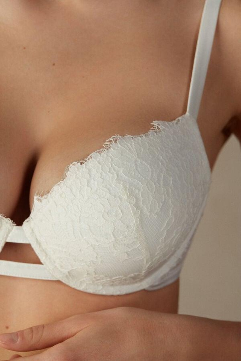 Intimissimi Heart Beat Elettra Super Push-up Ženske Grudnjaci Bijele | HR 1305ISZ