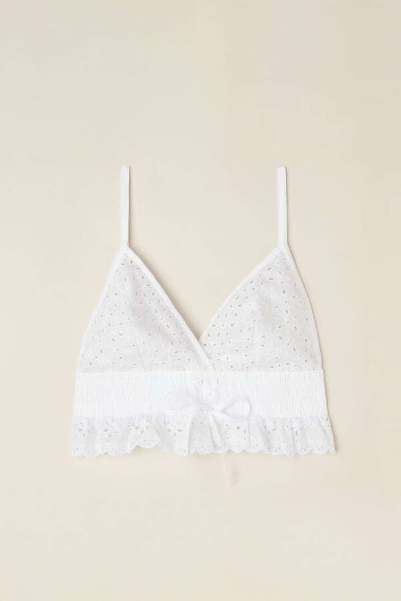 Intimissimi Hello Sunshine Sangallo Lace Bra Ženske Majica bez Rukava Bijele | HR 1774ORX