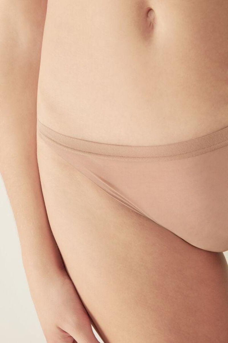 Intimissimi Invisible Touch String Ženske Gaćice Bež | HR 2443DNF