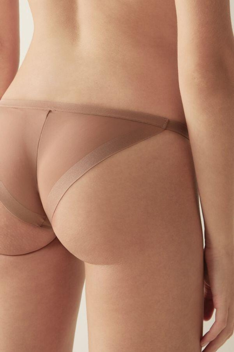 Intimissimi Invisible Touch String Ženske Gaćice Bež | HR 2443DNF