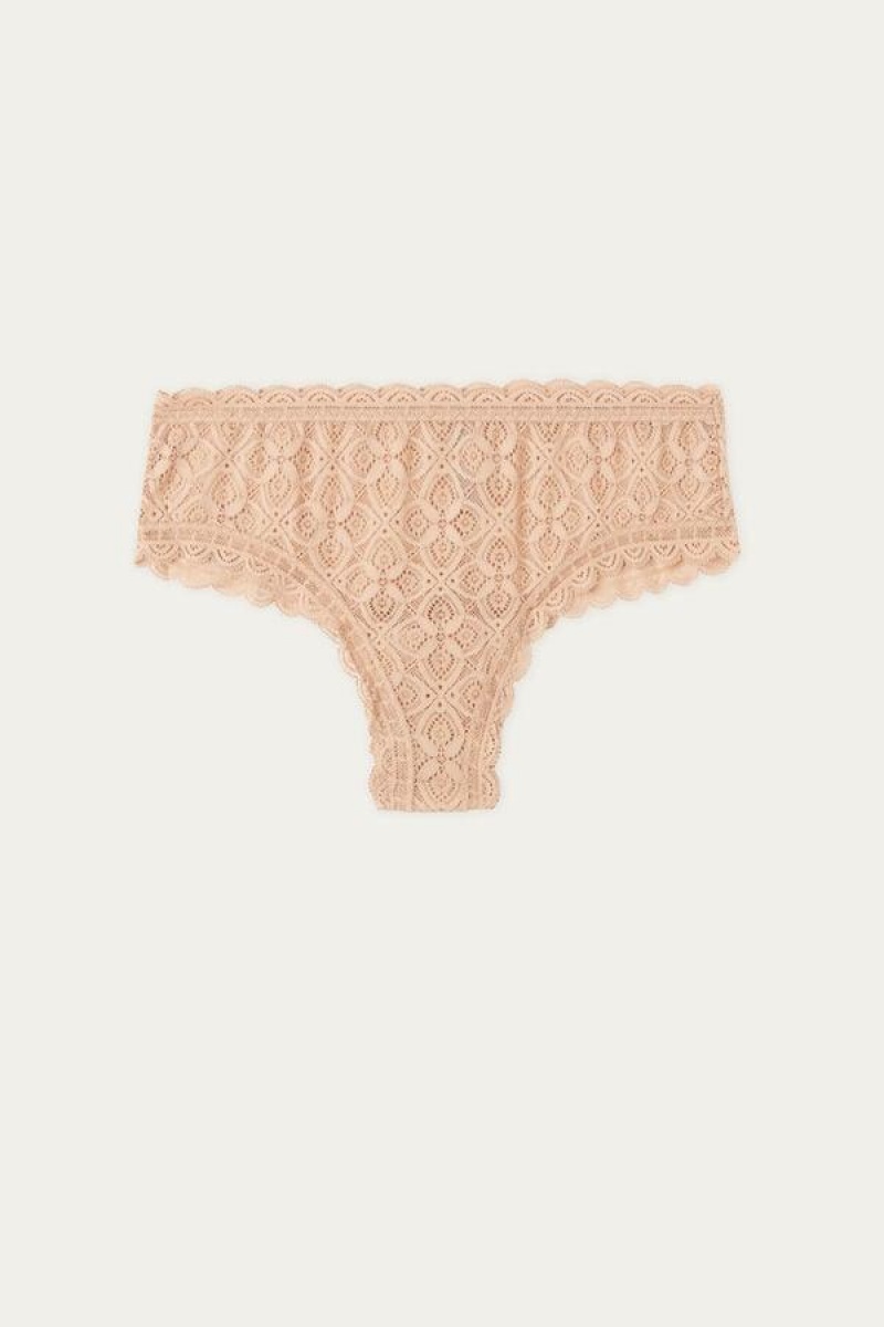 Intimissimi Lace Hipster Brazilian Ženske Gaćice Bež | HR 2311GLS