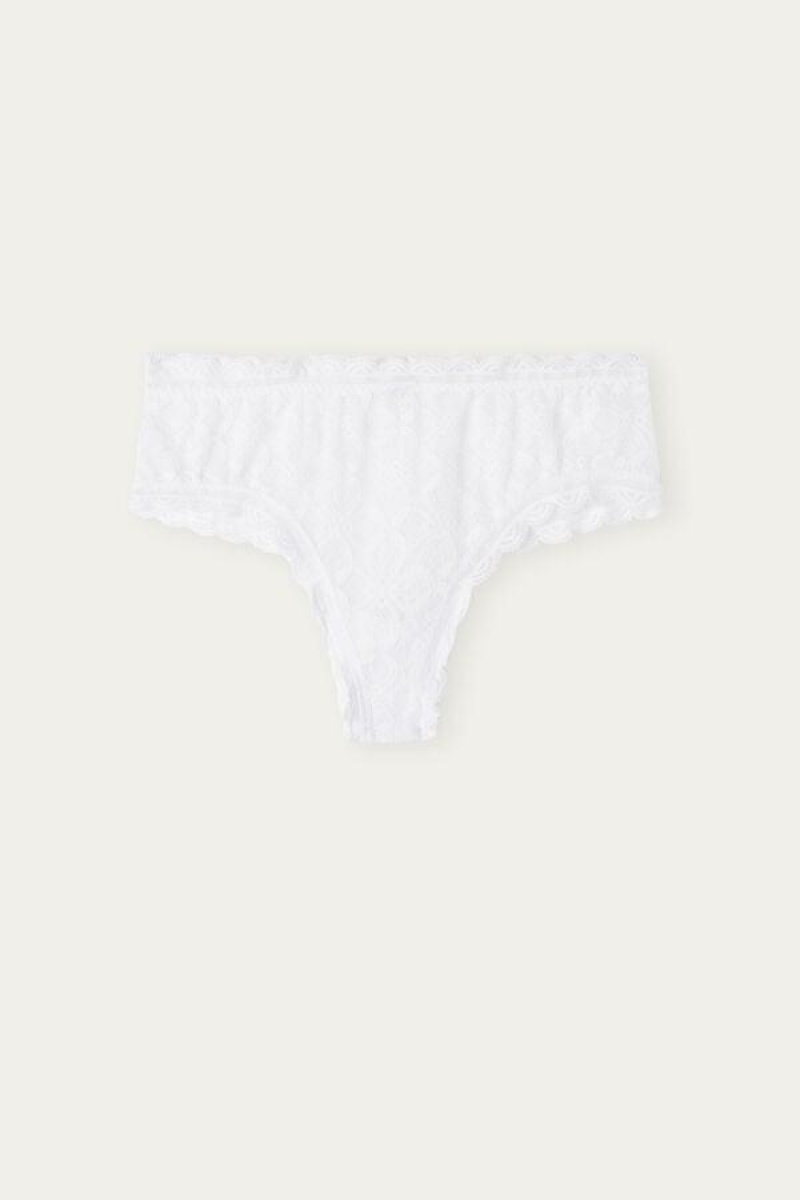 Intimissimi Lace Hipster Brazilian Ženske Gaćice Bijele | HR 2316PQJ