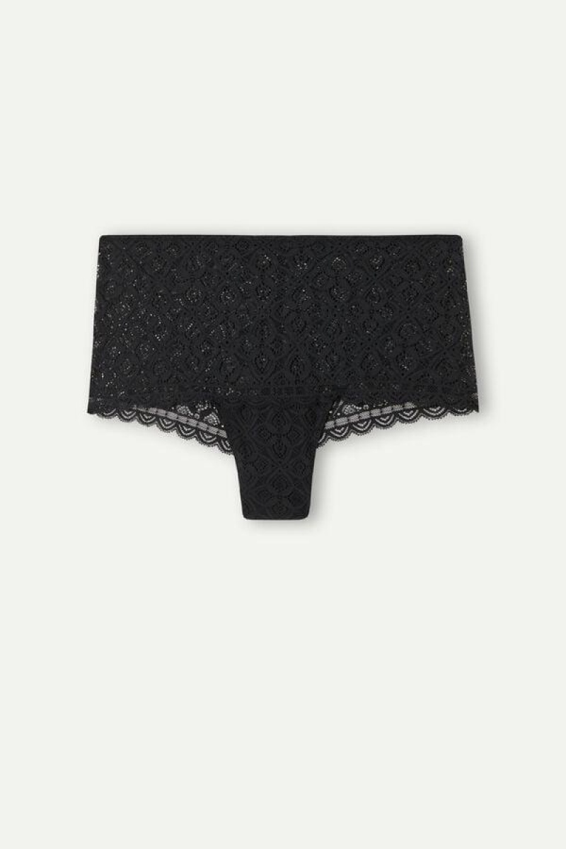 Intimissimi Lace Hipster Ženske Gaćice Crne | HR 2322RWV