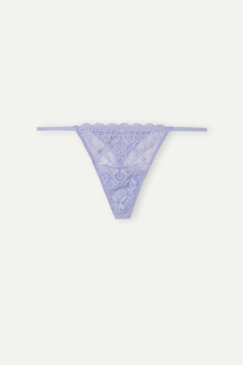 Intimissimi Lace String Thong Ženske Gaćice Boje Lavande | HR 2253ZGY