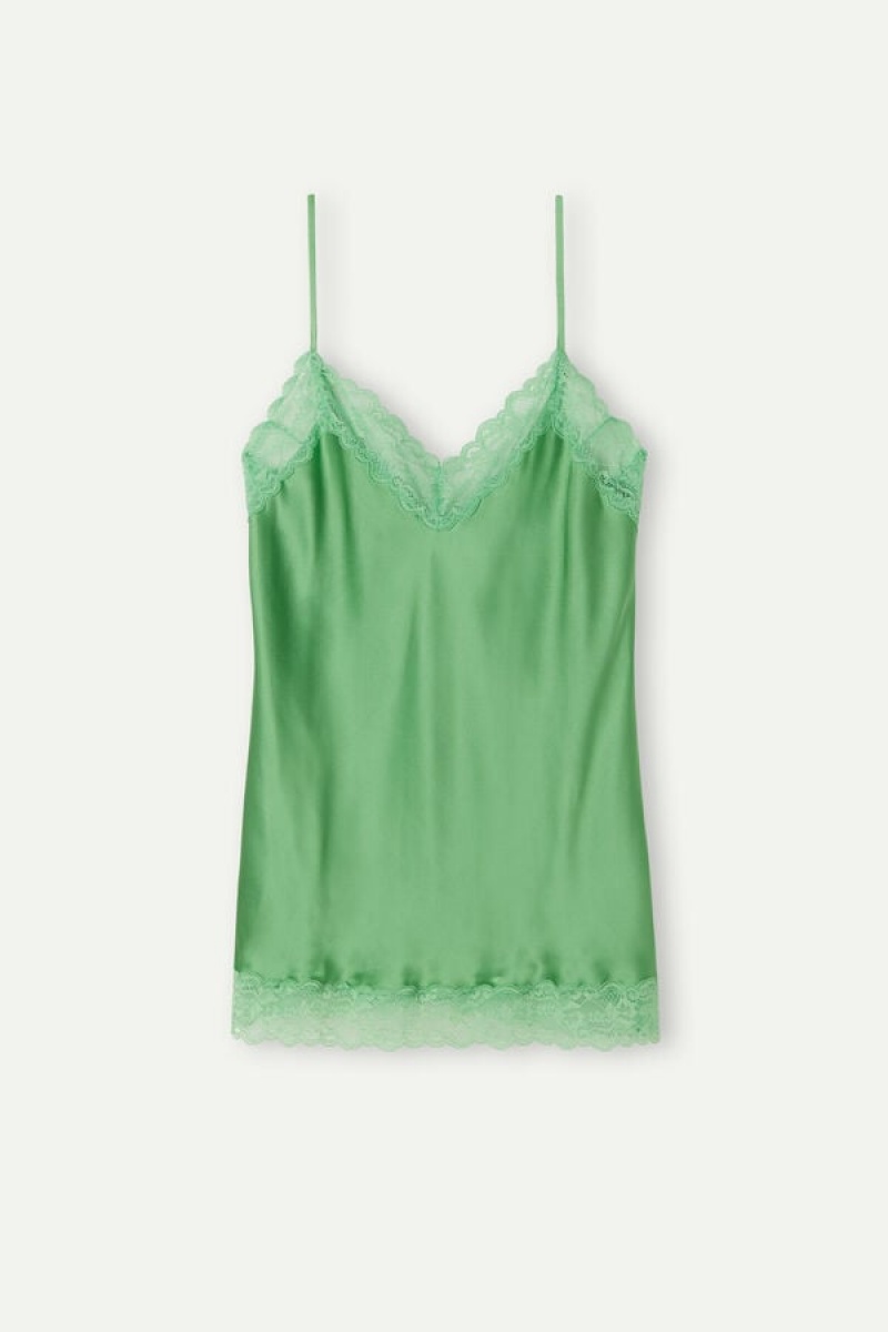 Intimissimi Lace and Silk Ženske Majica bez Rukava Menta | HR 1740QZD