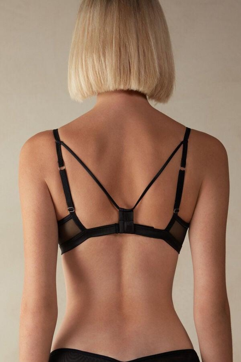 Intimissimi Layers of Lust Emma Triangle Ženske Grudnjaci Crne | HR 1385PQC