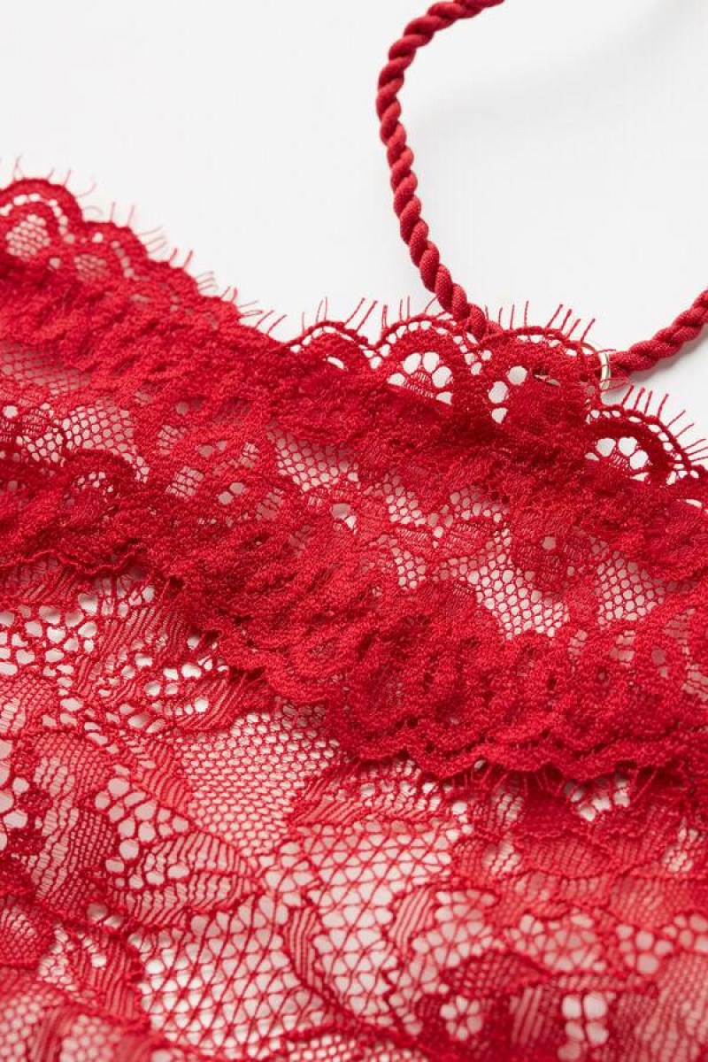 Intimissimi Loosen Heartstrings String Thong Ženske Gaćice Crvene | HR 2273FMM