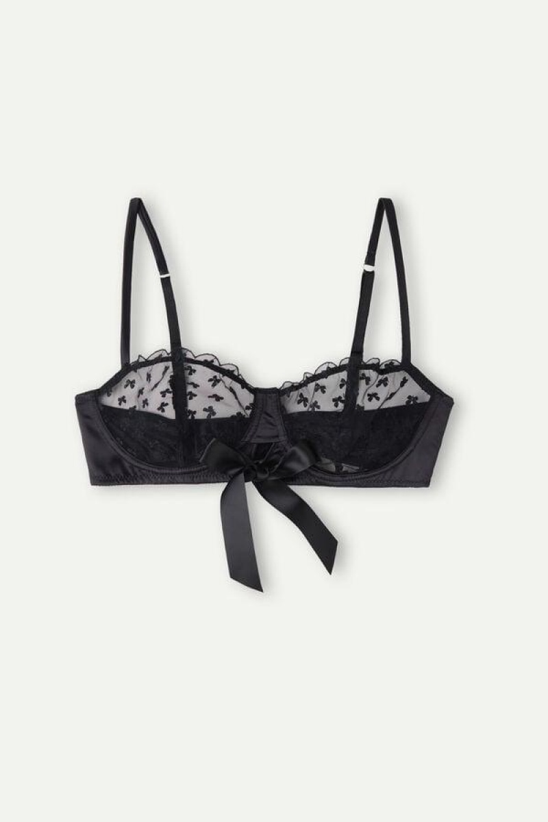 Intimissimi Love Cadeau Balconette Ženske Grudnjaci Crne | HR 1028JJE