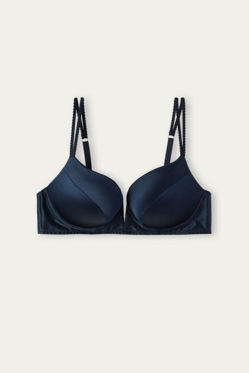 Intimissimi Mia Silk Super Push-Up Ženske Grudnjaci Plave | HR 1306ORX