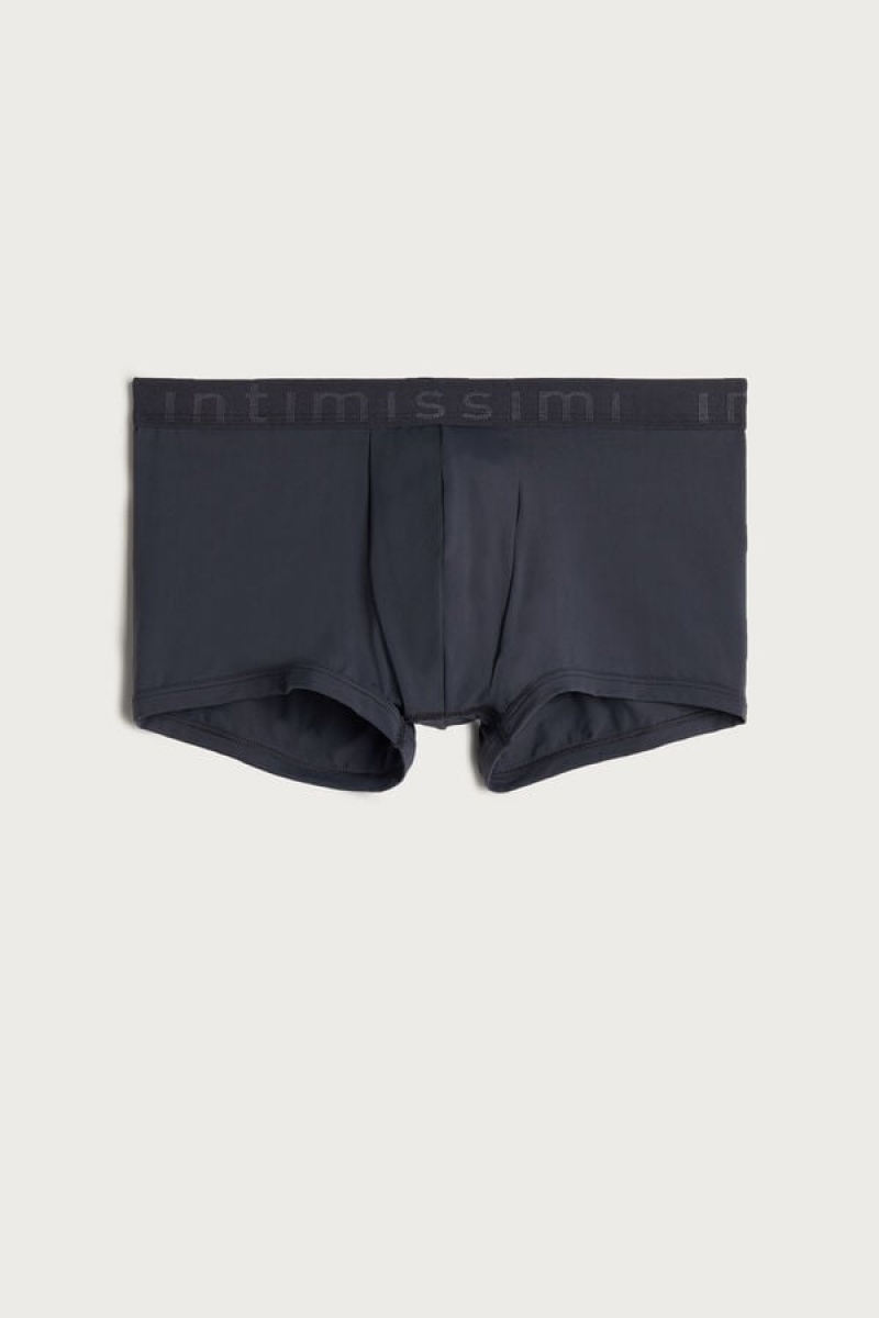 Intimissimi Microfiber Logo Shorts Muške Boxer Sive | HR 2622HKA