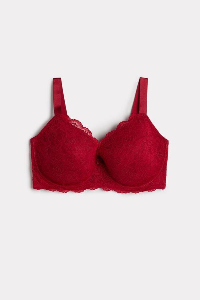 Intimissimi Mina Lace Balconette Ženske Grudnjaci Crvene | HR 1628LHT