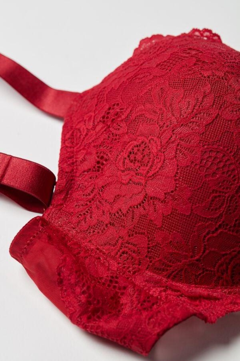 Intimissimi Mina Lace Balconette Ženske Grudnjaci Crvene | HR 1628LHT