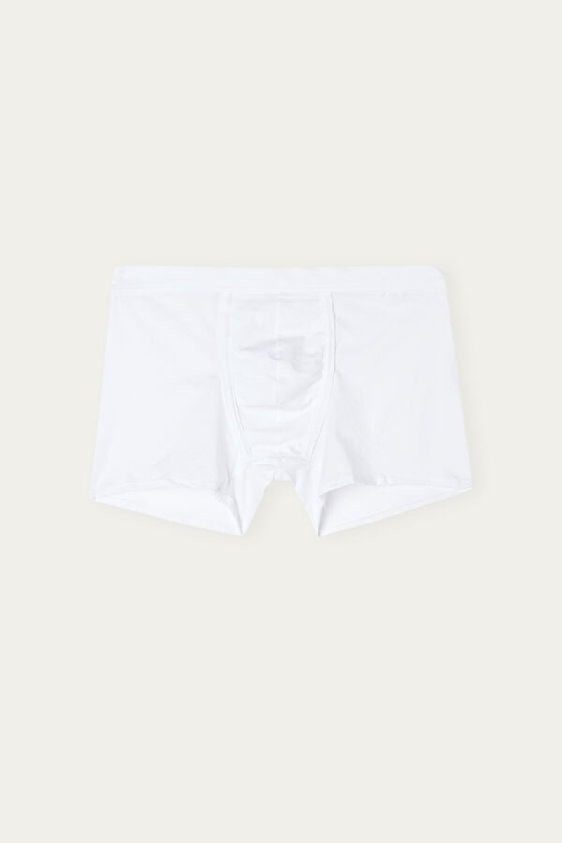 Intimissimi Natural Fresh Supima® Cotton Muške Boxer Bijele | HR 2629PQK