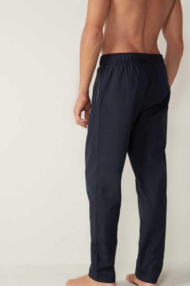 Intimissimi Pants in Cotton Cloth Muške Pidžama Plave | HR 2873VDW