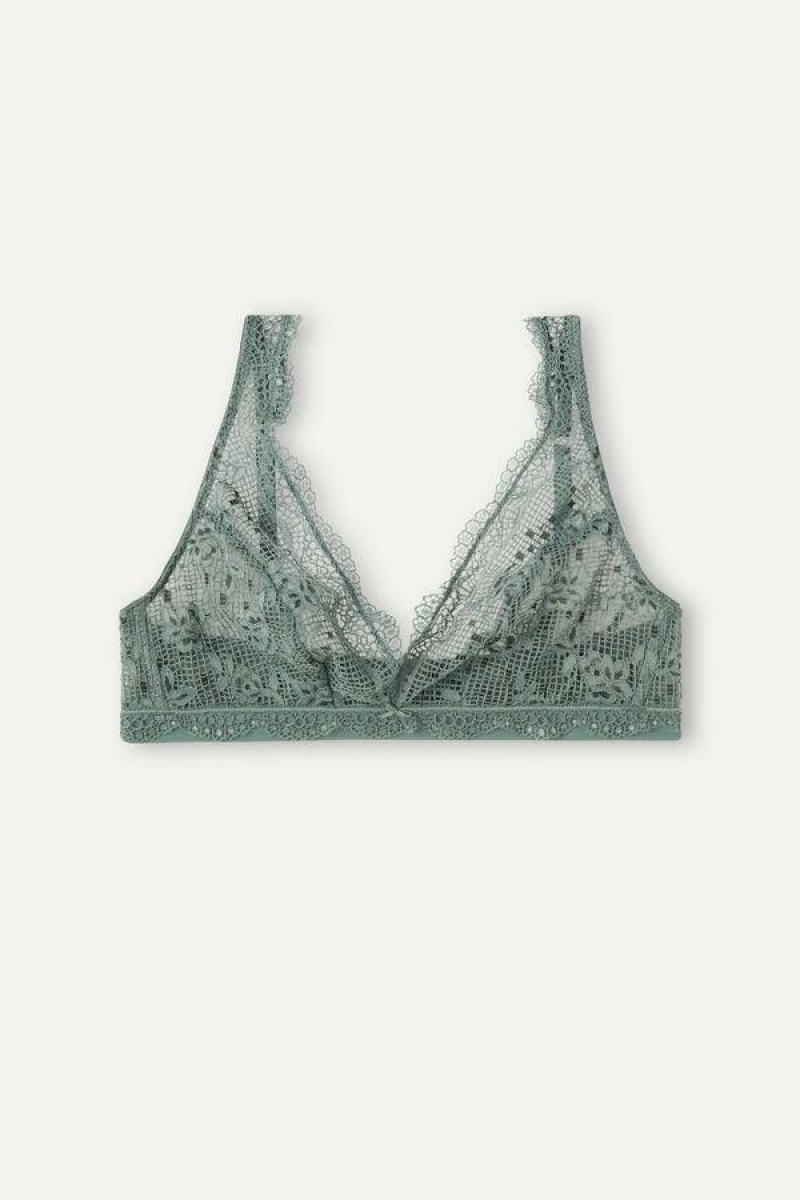 Intimissimi Prairie Bouquet Lara Triangle Ženske Grudnjaci Zelene | HR 1162XFU