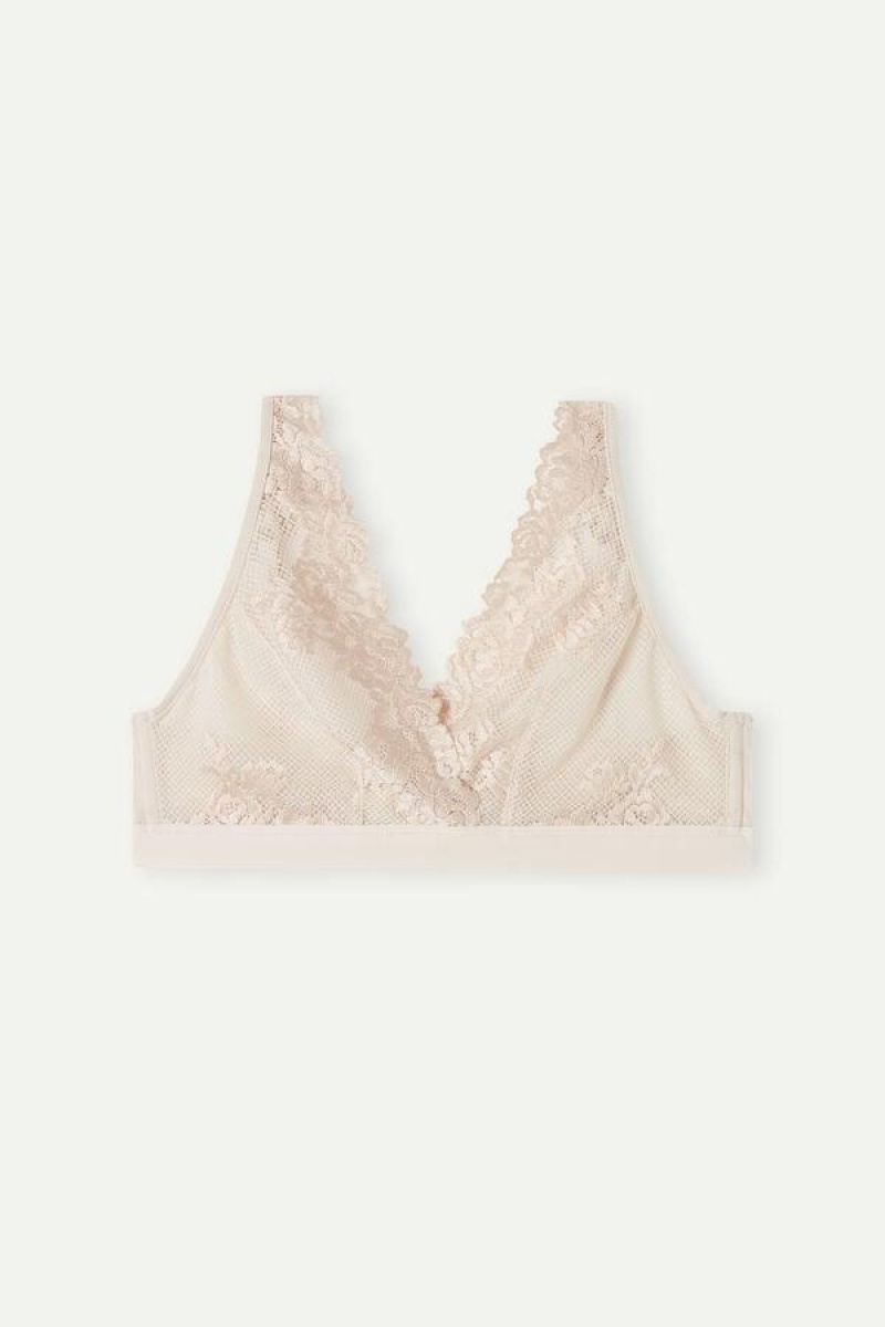 Intimissimi Pretty Flowers Lara Triangle Ženske Grudnjaci Roze | HR 1387SOB