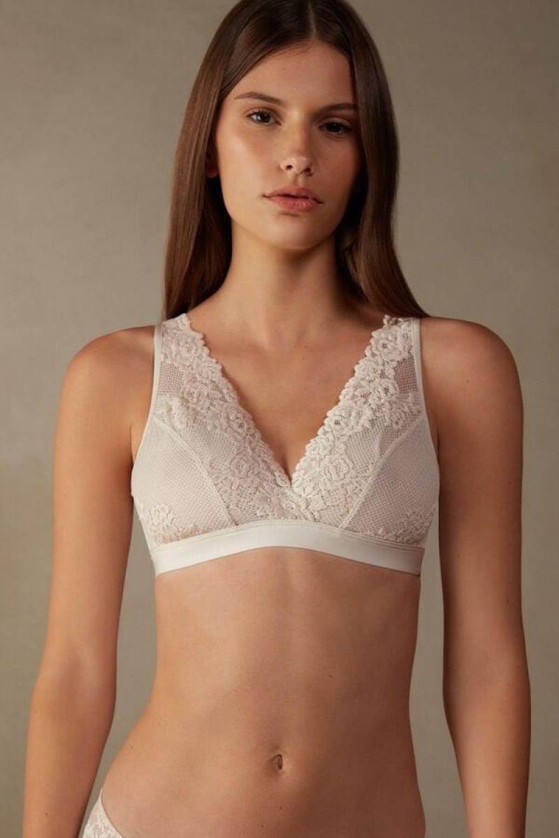 Intimissimi Pretty Flowers Lara Triangle Ženske Grudnjaci Roze | HR 1387SOB