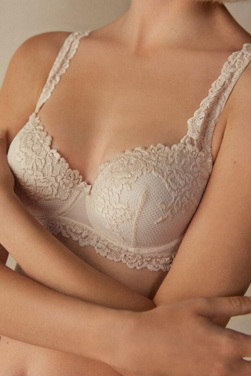 Intimissimi Pretty Flowers Sofia Balconette Ženske Grudnjaci Roze | HR 1049SOB