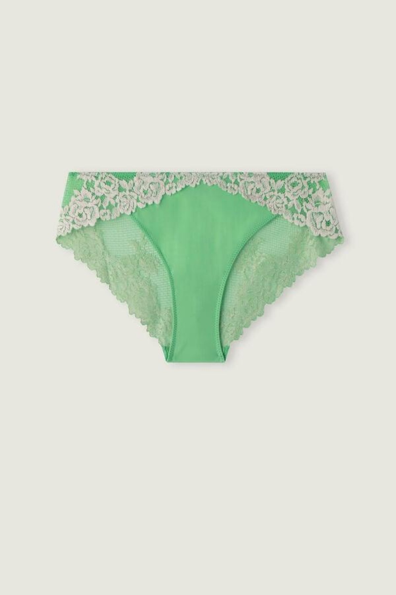 Intimissimi Pretty Flowers Ženske Gaćice Menta Bijele | HR 2356CET