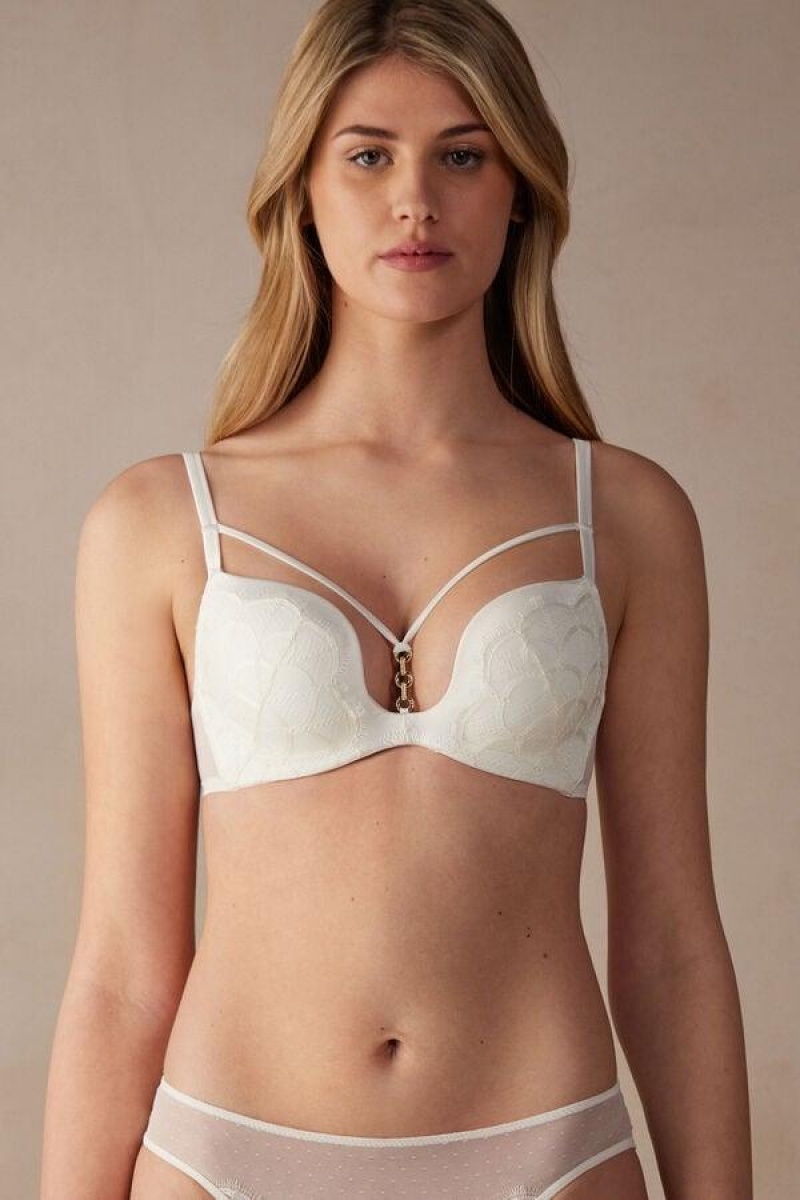 Intimissimi Pure Charme Monica Push-Up Ženske Grudnjaci Bijele | HR 1284DNN