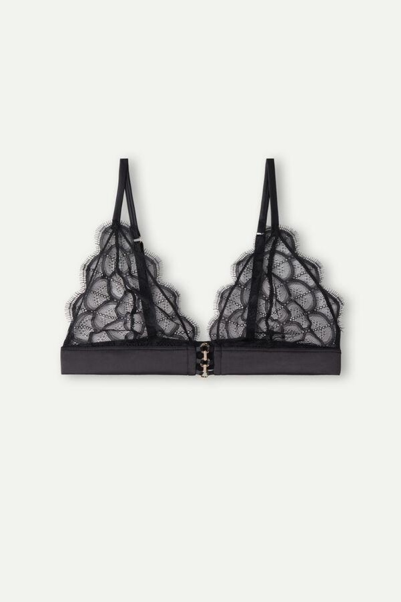 Intimissimi Pure Charme Triangle Ženske Grudnjaci Crne | HR 1379RWH