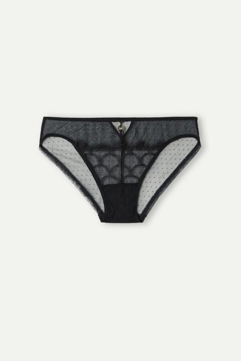 Intimissimi Pure Charme Ženske Gaćice Crne | HR 2366SOG