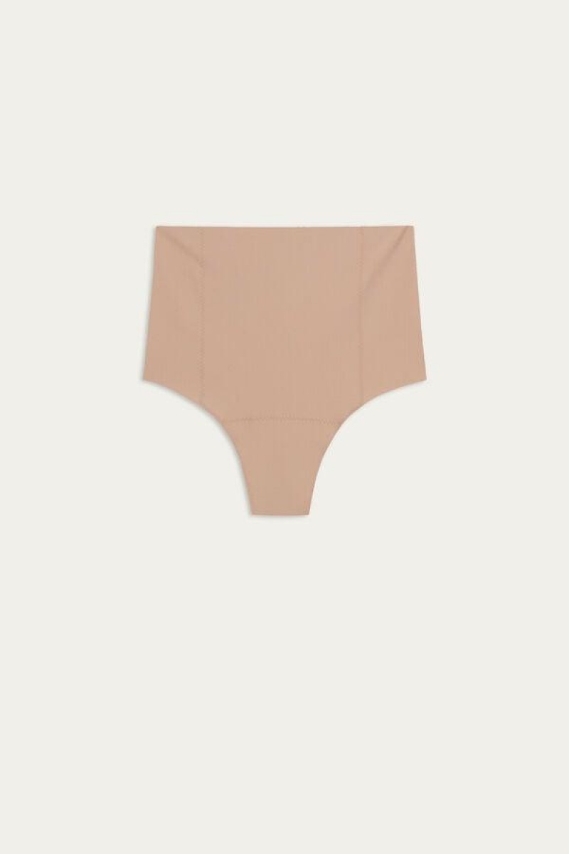 Intimissimi Raw-Cut Microfiber French Knickers Ženske Gaćice Bež | HR 2323EXB