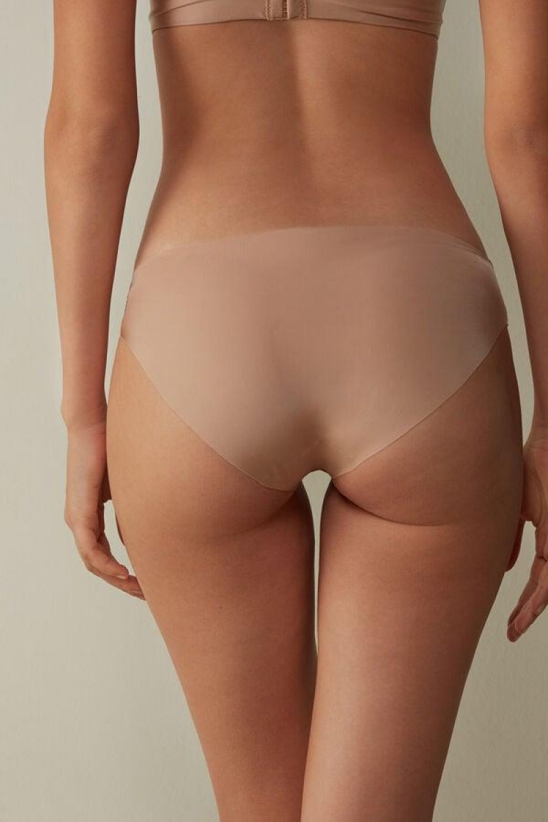 Intimissimi Seamless Microfiber Ženske Gaćice Bež | HR 2420PQJ