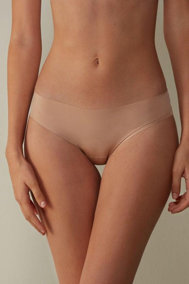 Intimissimi Seamless Microfiber Ženske Gaćice Bež | HR 2420PQJ