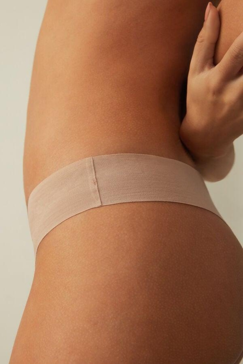 Intimissimi Seamless Supima® Cotton Brazilian Ženske Gaćice Bež | HR 2562BCE