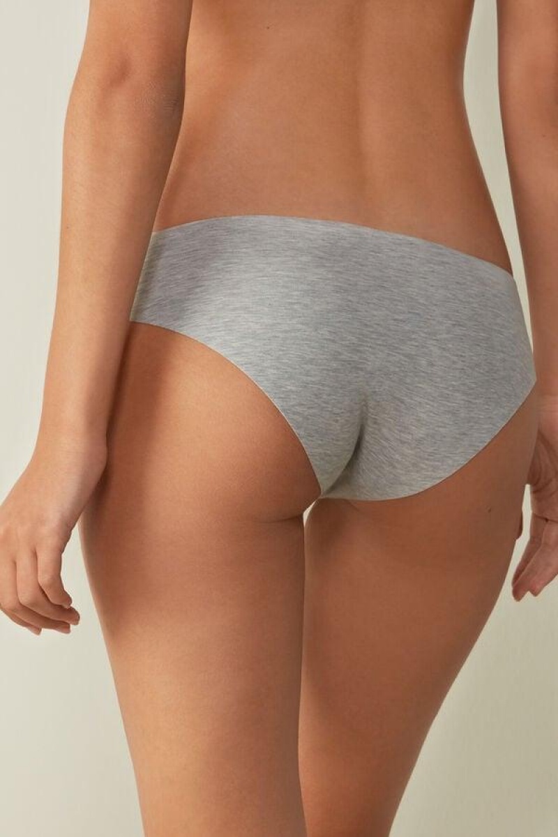 Intimissimi Seamless Supima® Cotton Ženske Gaćice Svijetlo Sive | HR 2423UTZ