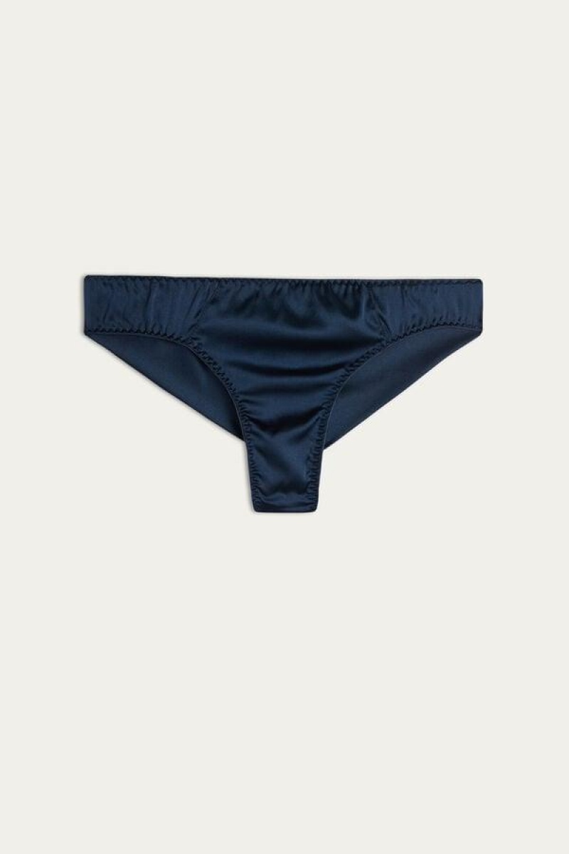 Intimissimi Silk Cheeky Briefs Ženske Gaćice Plave | HR 2517JJP