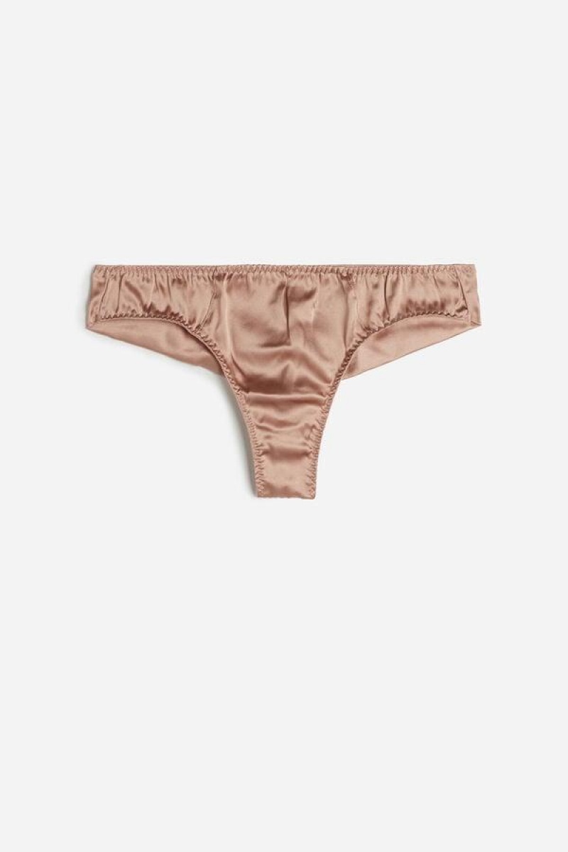 Intimissimi Silk Cheeky Briefs Ženske Gaćice Roze | HR 2554YUX