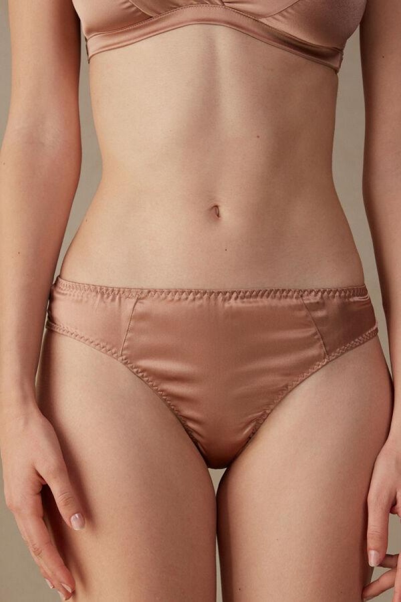 Intimissimi Silk Cheeky Briefs Ženske Gaćice Roze | HR 2554YUX