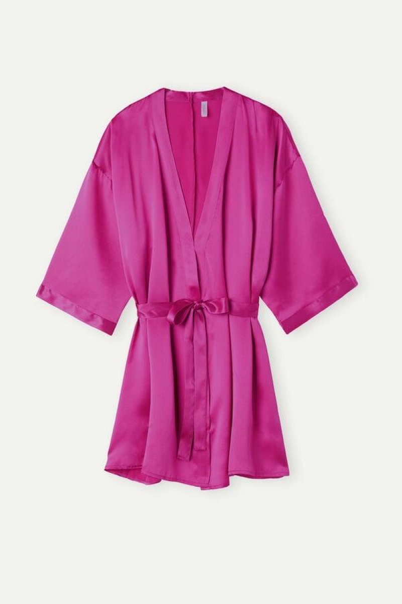 Intimissimi Silk Kimono Ženske Pidžama Roze | HR 2198JJE