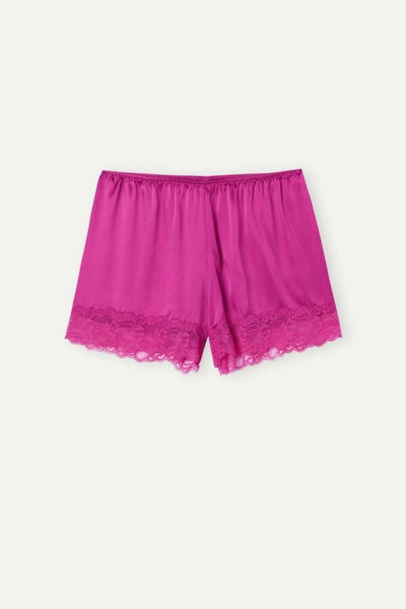 Intimissimi Silk Shorts Ženske Pidžama Roze | HR 1981ISZ