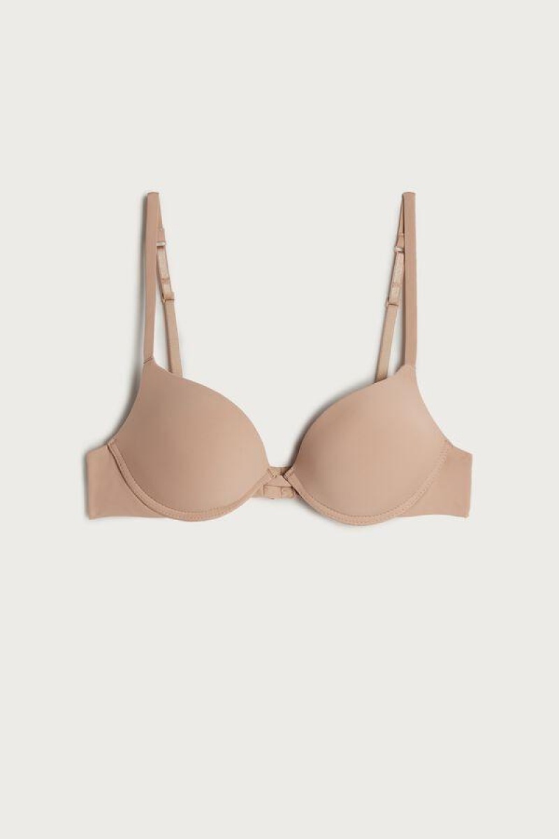 Intimissimi Simona Microfiber Super Push-Up Ženske Grudnjaci Bež | HR 1341KIR