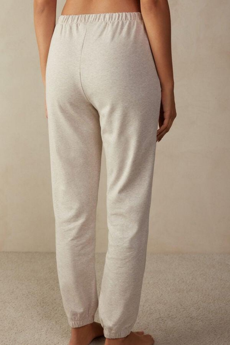 Intimissimi Slow and Cozy Pants in Warm Cotton Ženske Pidžama Bež | HR 2066GLQ